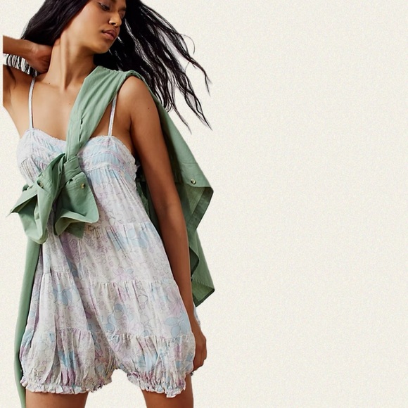 Intimately Free People Printed Crush & Blush Romper - Picture 5 of 9